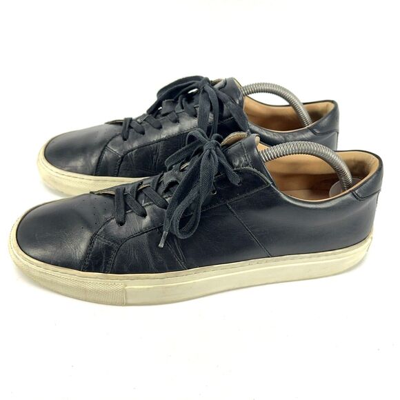 Greats Brooklyn Royale Mens Shoes Black Leather Lace Up Sneakers Made Italy - 10 main image 8